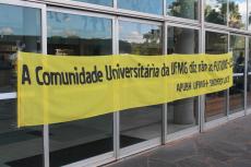 Ato contra o Future-se na Reitoria da UFMG